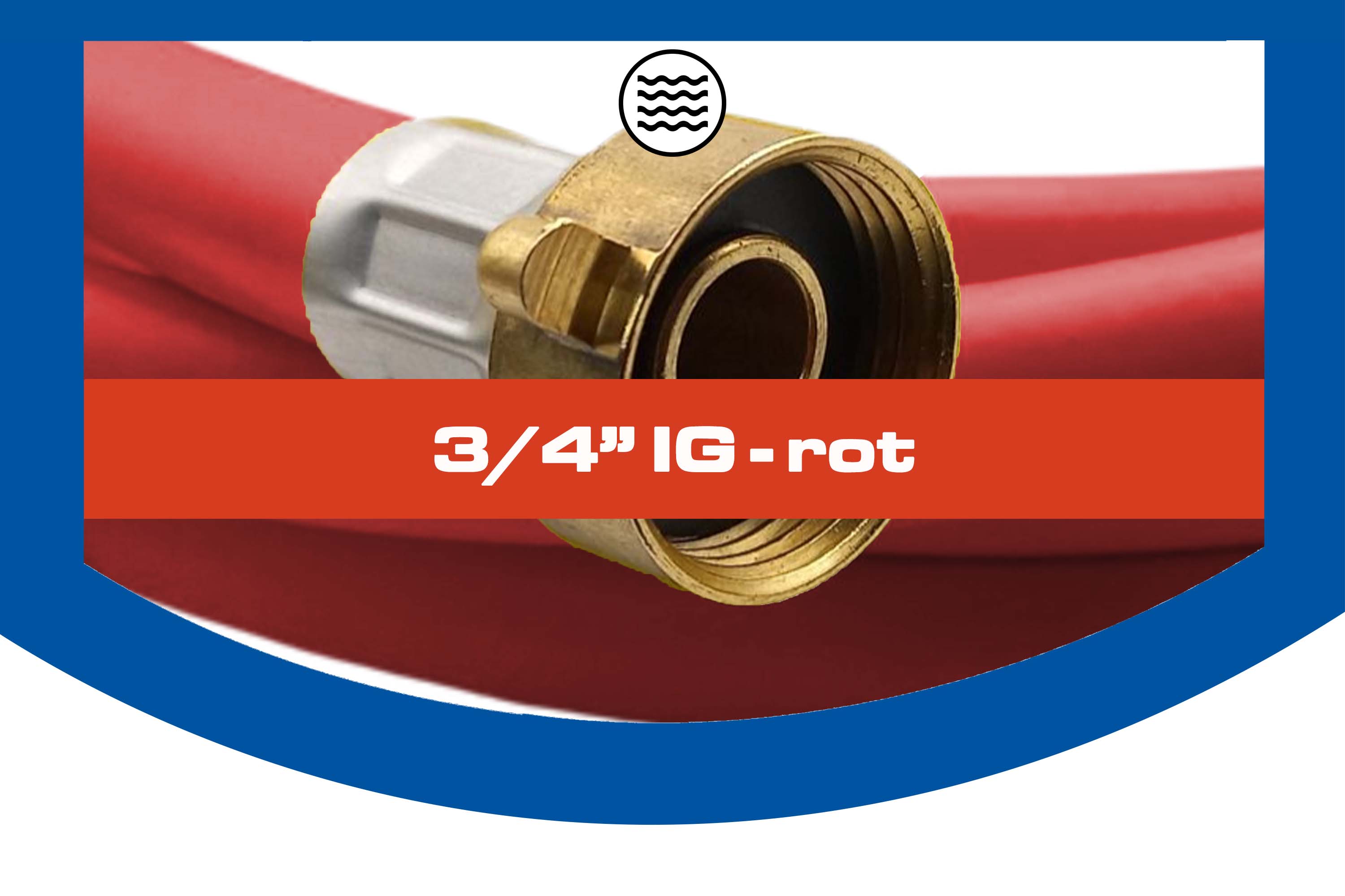 3/4" IG - rot