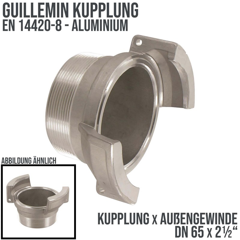 DN 65 Guillemin Kupplung BSPP Außengewinde AG 2 1/2" Aluminium - PN 16 bar
