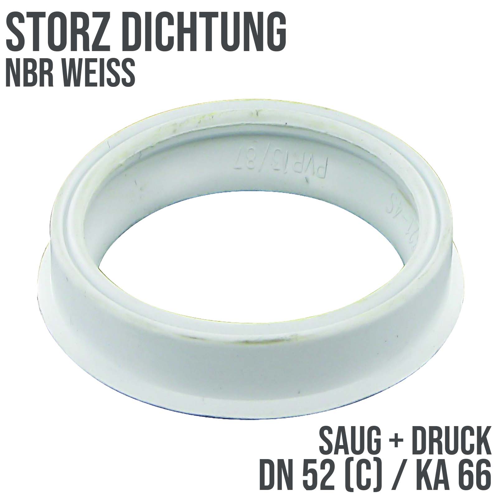 Dichtung STORZ  C DN 52 KA 66 Kupplung (Saug/Druck) NBR weiß