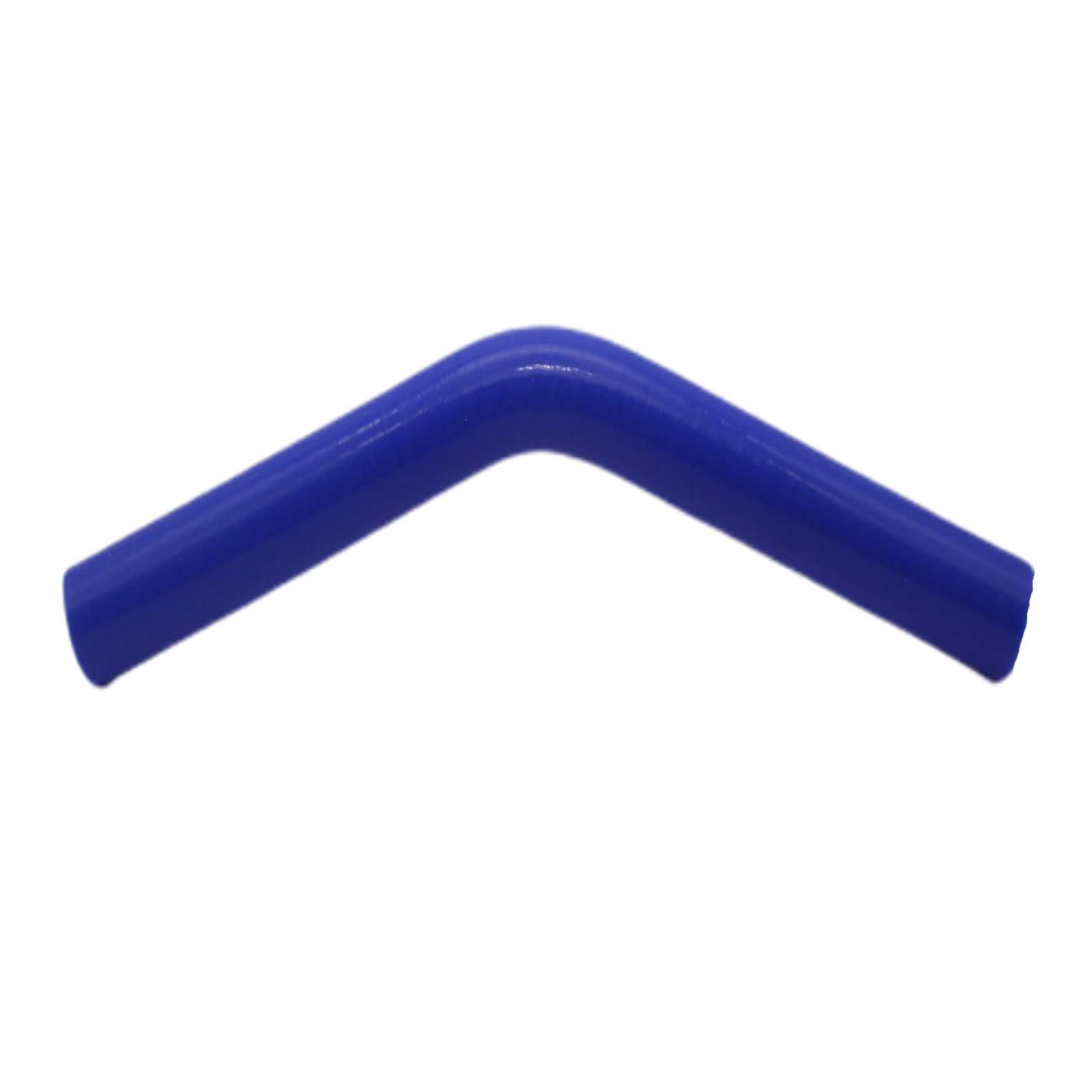 102 x 112 mm Kühlerschlauch Silikon Bogen 45° LLK Ladeluft Kühlmittel Schlauch blau (4,0 bar) - 152 mm