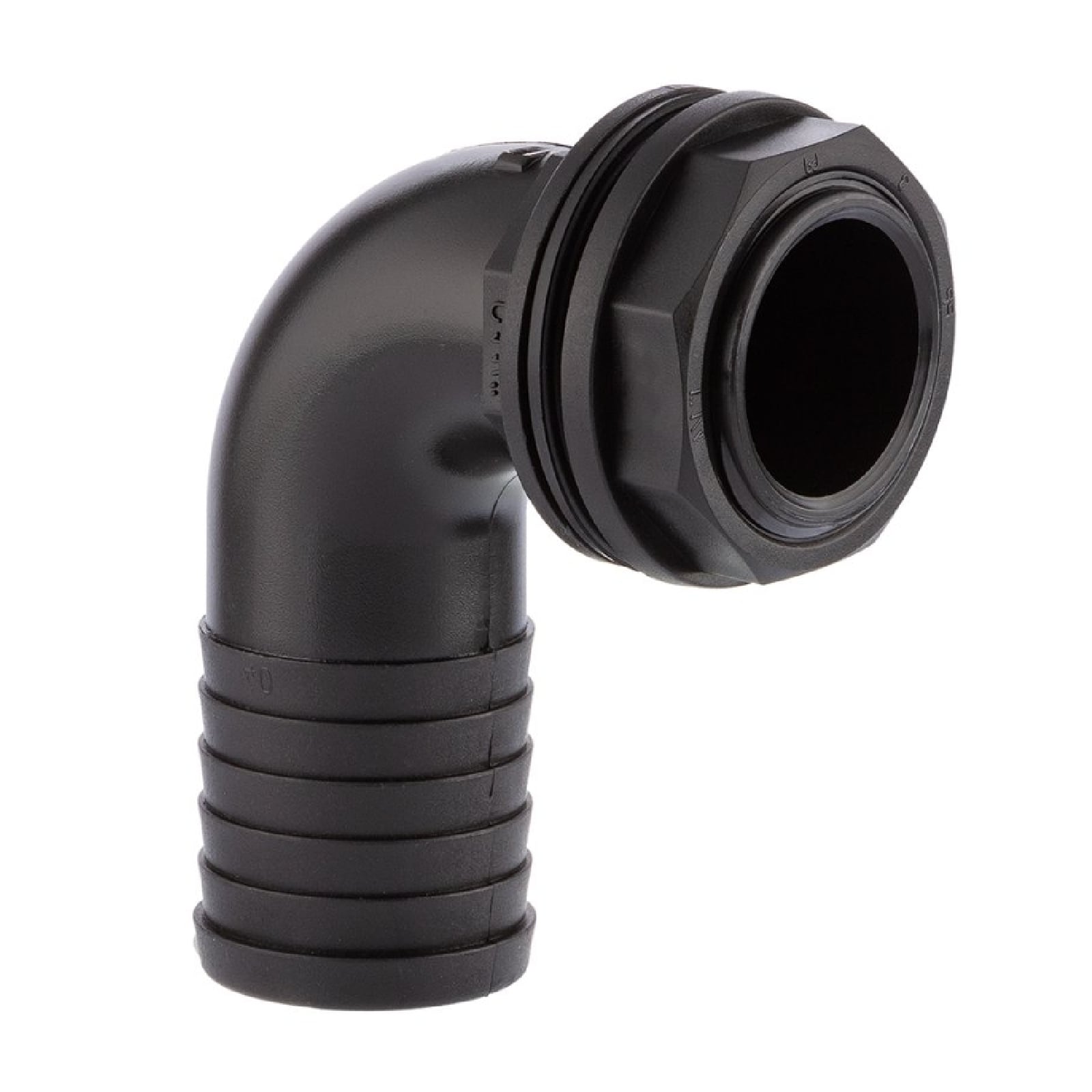 2" x 50 mm Tank Regentonne Durchführung Außengewinde x 90° Winkel Schlauch Tülle - PN 6 bar