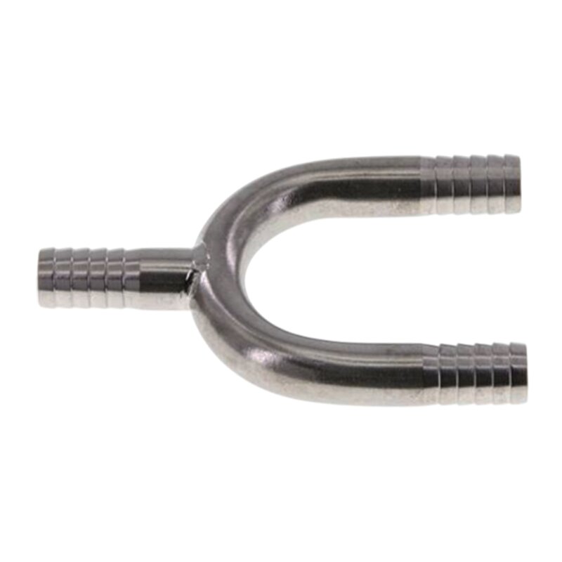 9 mm - 3/8" Zoll 90° Y-Stück Schlauch Verbinder Verteiler Tülle Kupplung Reparatur Edelstahl VA 1.4301