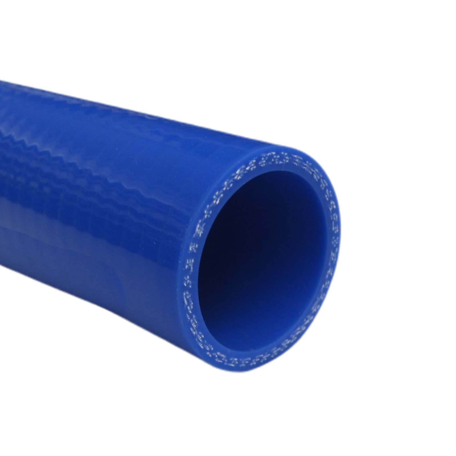 130 x 140 mm Kühler Silikon LLK Ladeluft Kühlmittel Schlauch blau PN 4,0 bar - Fixlänge 1 m