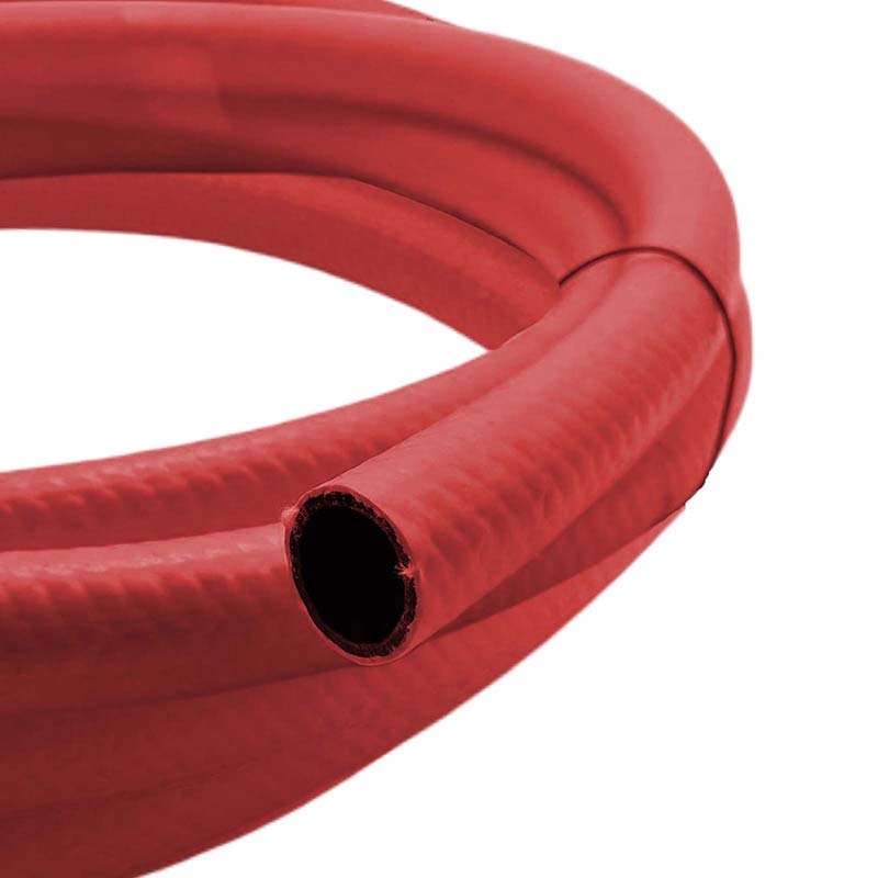 1/2" 13 mm 3-lagig Garten Wasser Bewässerung Universal Schlauch rot/grau - PN 10 bar - 15m