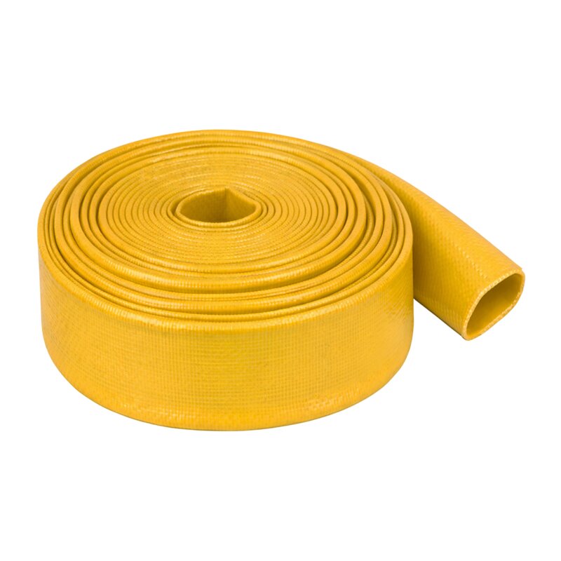 203mm PVC Flach Schlauch Grund Wasser Enwässerung mittel gelb PN 3 bar - 50m