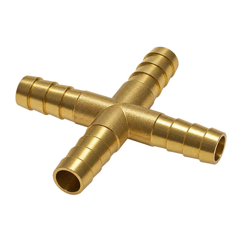 10 mm - 3/8" Zoll Kreuz Schlauch Verbinder Verteiler Tülle Kupplung Reparatur Messing PN 10 bar