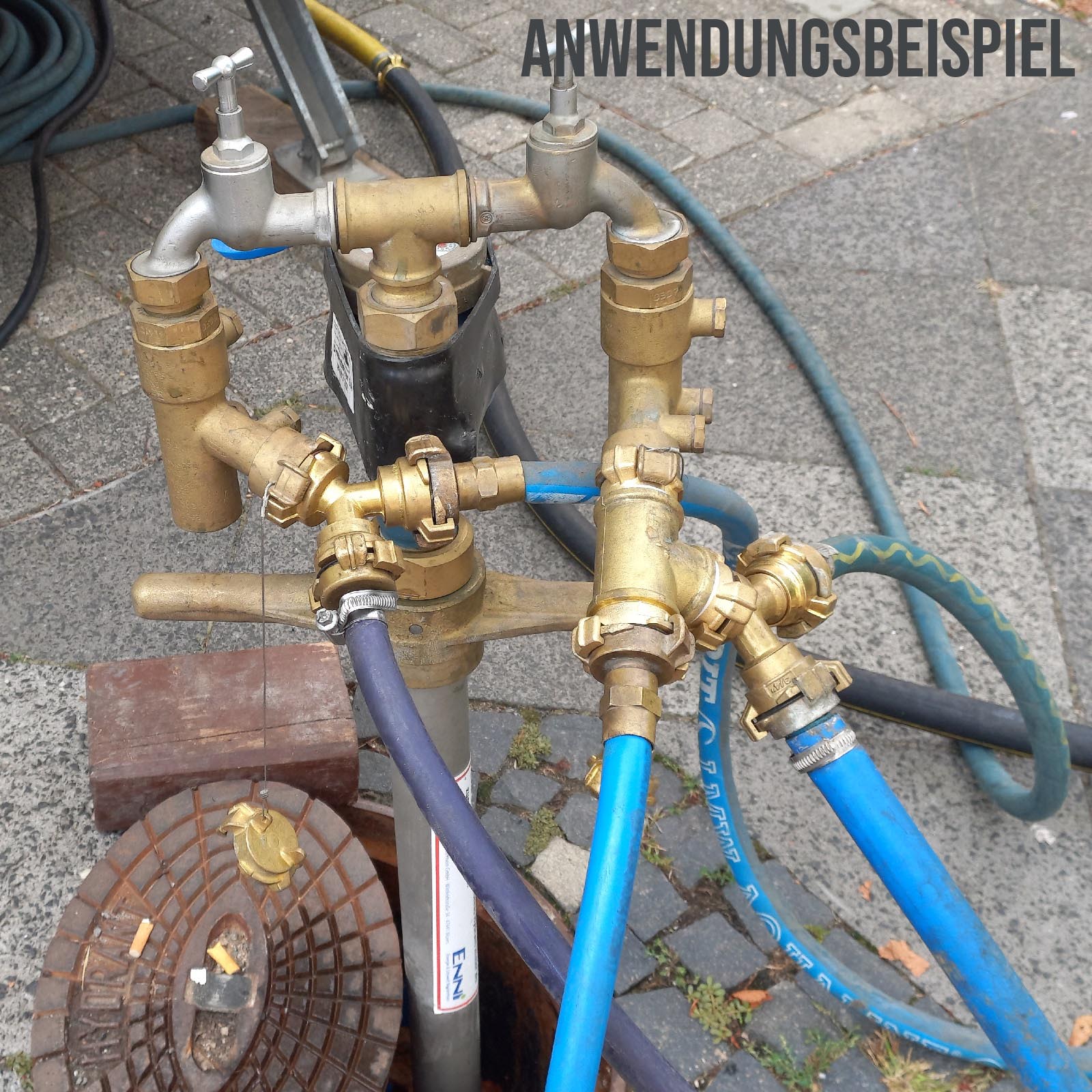 25 mm 1" Zoll TPE Trinkwasser Garnitur GEKA-Schnellkupplung Kirmes Schlauch KTW DVGW PN 10 bar - 25 m
