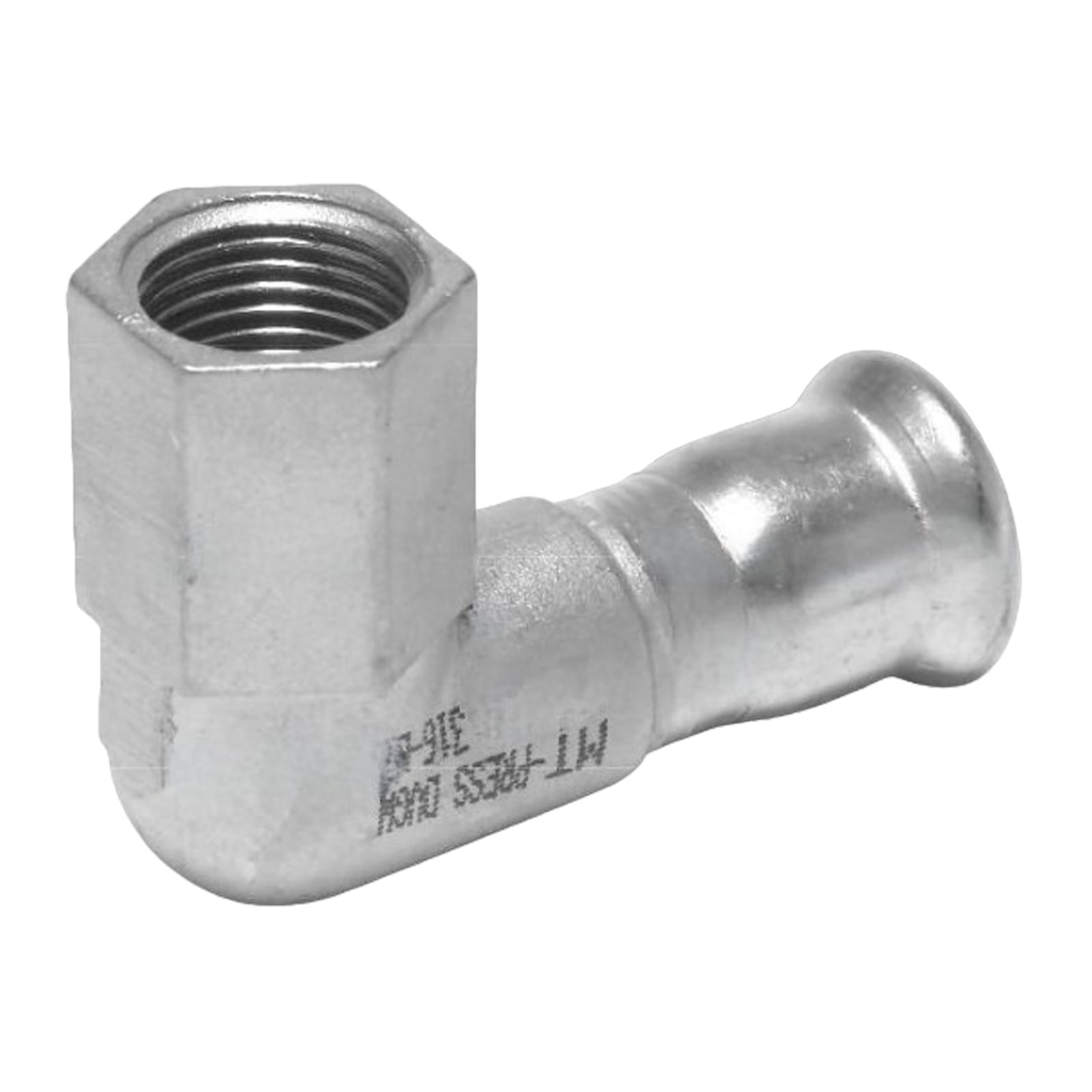 35 mm x 1 1/4" Winkel 90° Muffe x Innengewinde IG Edelstahl AISI 316 Fittings PN 16 bar