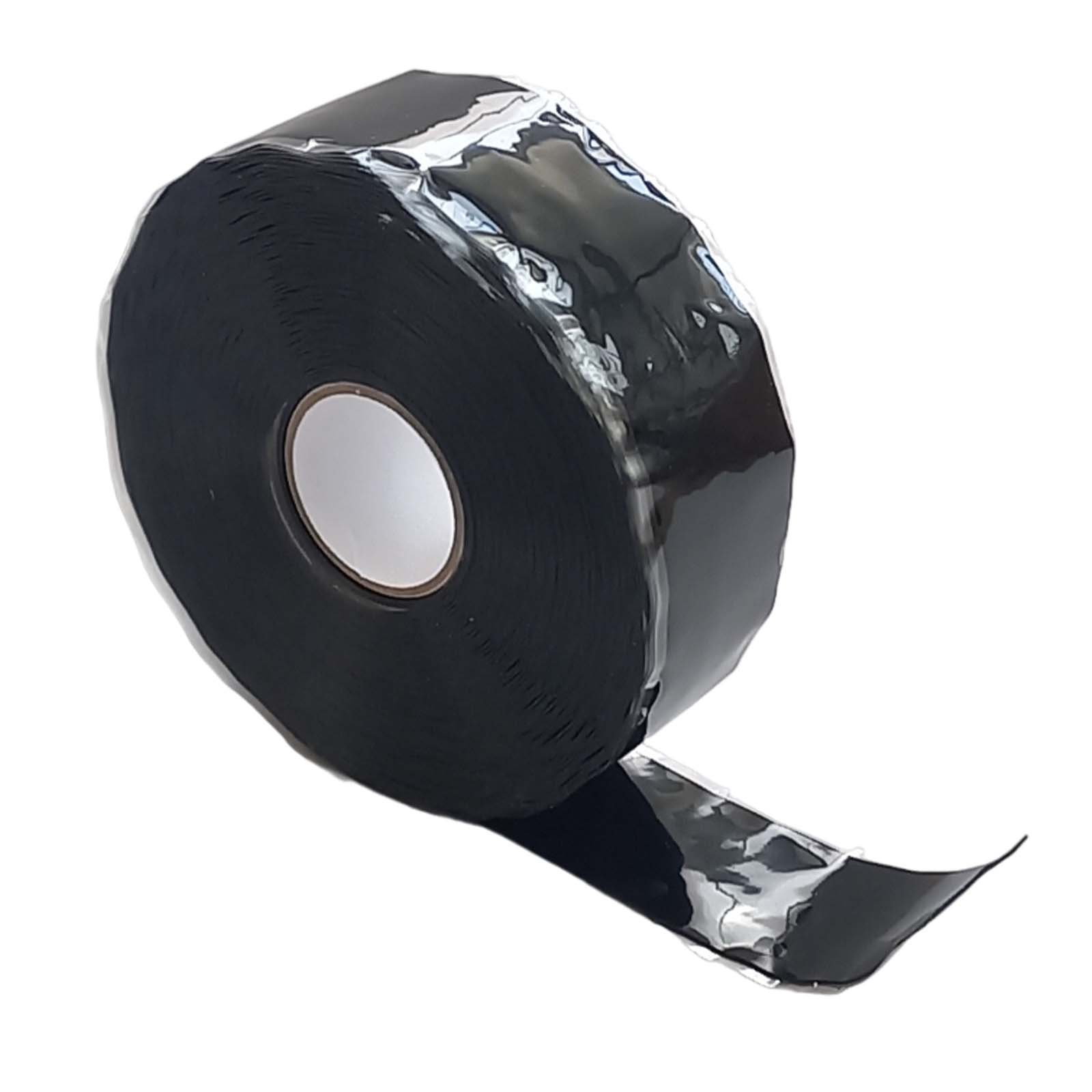 10 m Silikon Vulkanisierungs Band Tape Feuer Schutz Schlauch schwarz