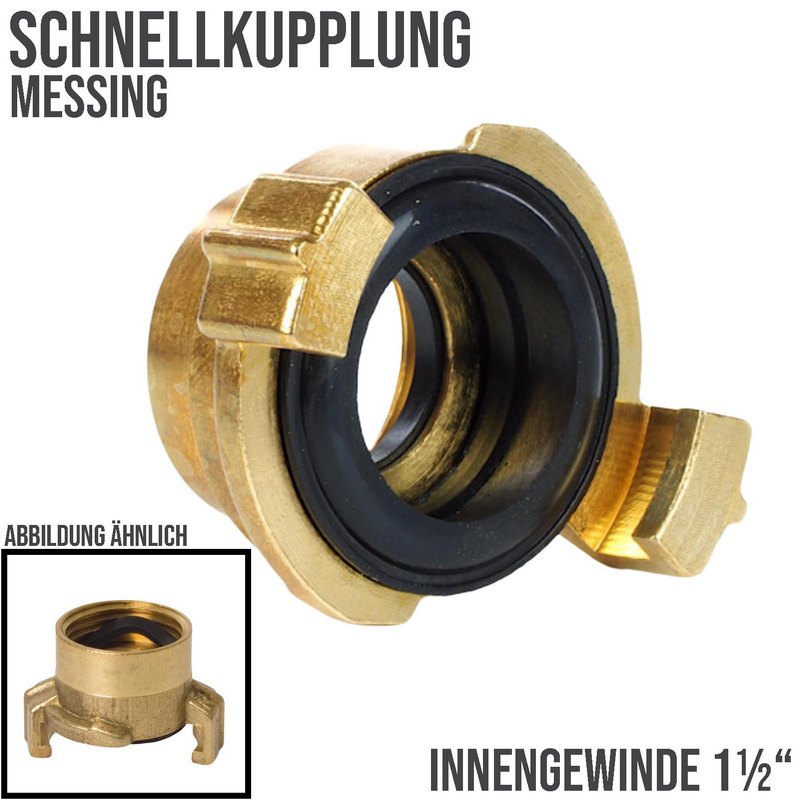 1 1/2" Schnellkupplung Gewindestück Innengewinde IG Messing (GEKA kompatibel) - PN 12 bar