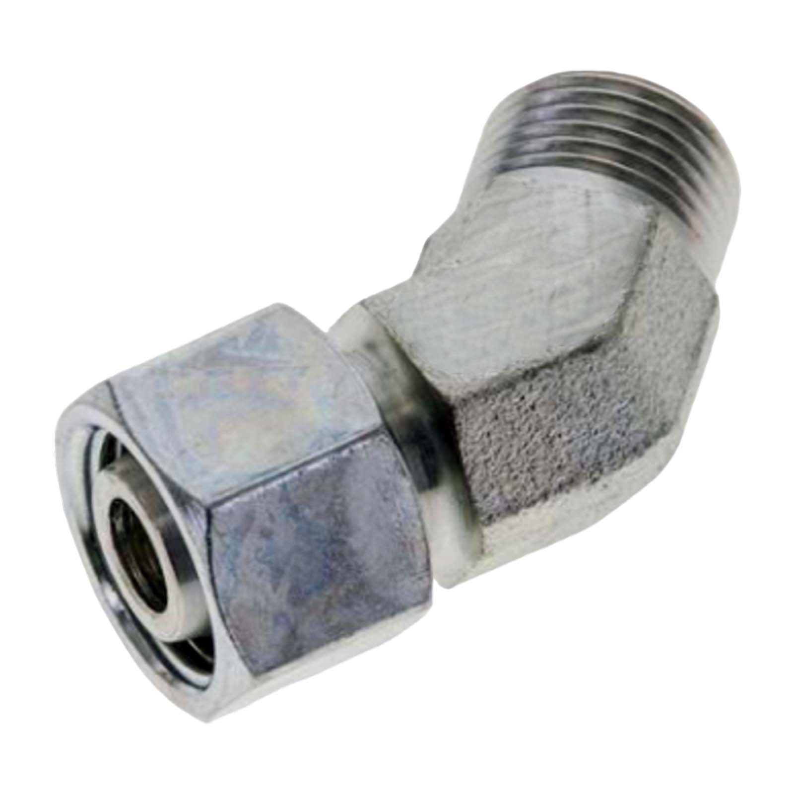 Hydraulik Verschraubung einstellbarer Winkel 45° 28 L (M 36 x2,0) AG x IG ohne Mutter / Schneidring