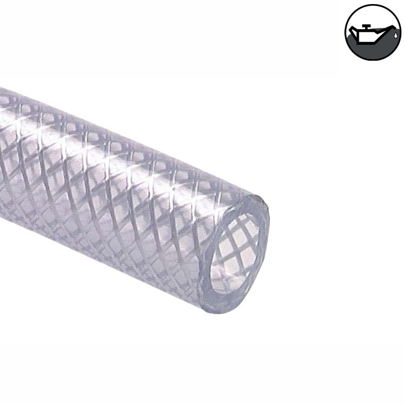 9 x 15 mm Gewebe Druck Öl Universal Wasser Luft Kompressor Schlauch klar PN 22 bar