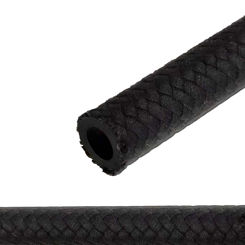 25 x 33 mm Kraftstoff Benzin Öl Schlauch Textilgeflecht schwarz DIN 73379 - PN 7 bar - 20 m