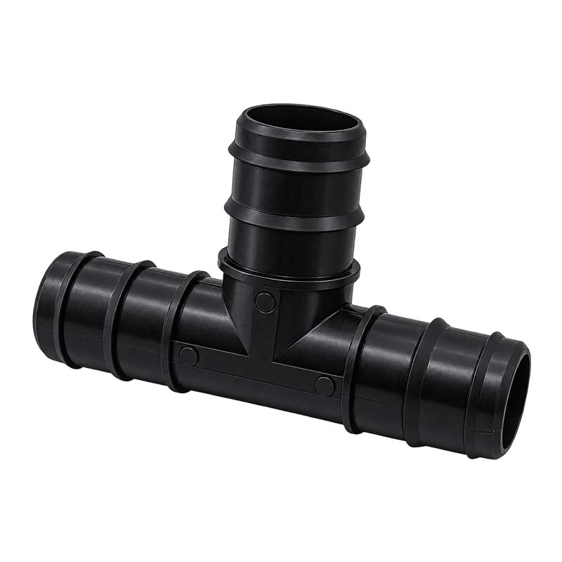 38 mm T-Stück PP Schlauch Tülle Stutzen Verbinder Pool Schlauch schwarz - PN 4 bar