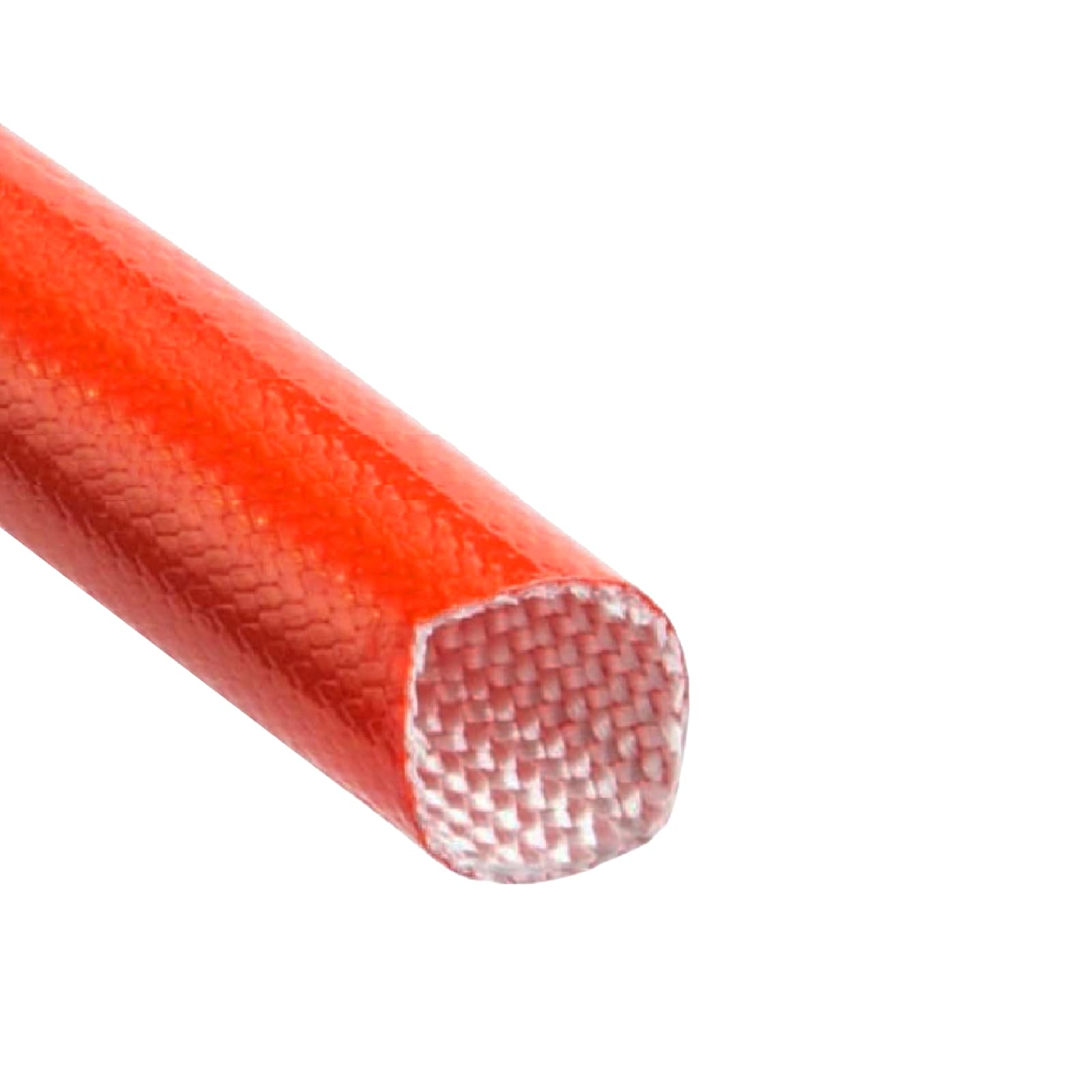 127 x 6,0 mm Feuer Flamm Brand Schutz Schlauch Silikon Fiberglas DN rot EN 45545 DIN5510-2 - 15 m