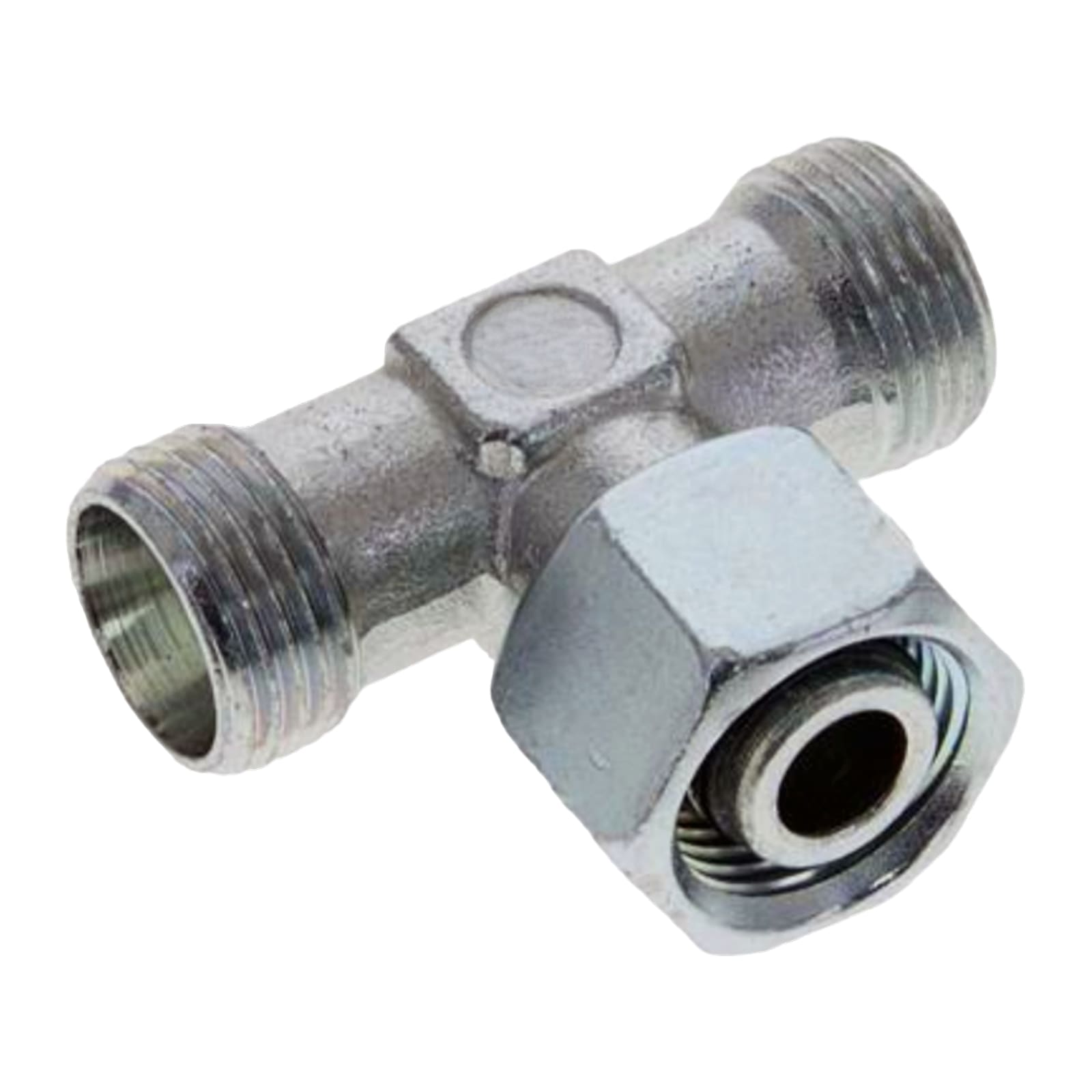 15 L Schneidring Verschraubung einstellbares T-Stück 90° M 22 x 1,5 AG x IG ohne Mutter / Schneidring - PN 315 bar