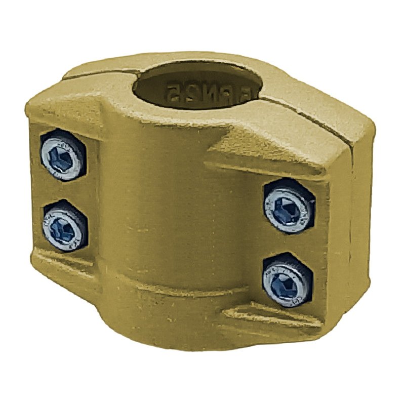 DN 100 Klemmschale Messing Spannbereich 114 - 119 mm für Schlauch ID x AD 100 x 116 mm - PN 25 bar