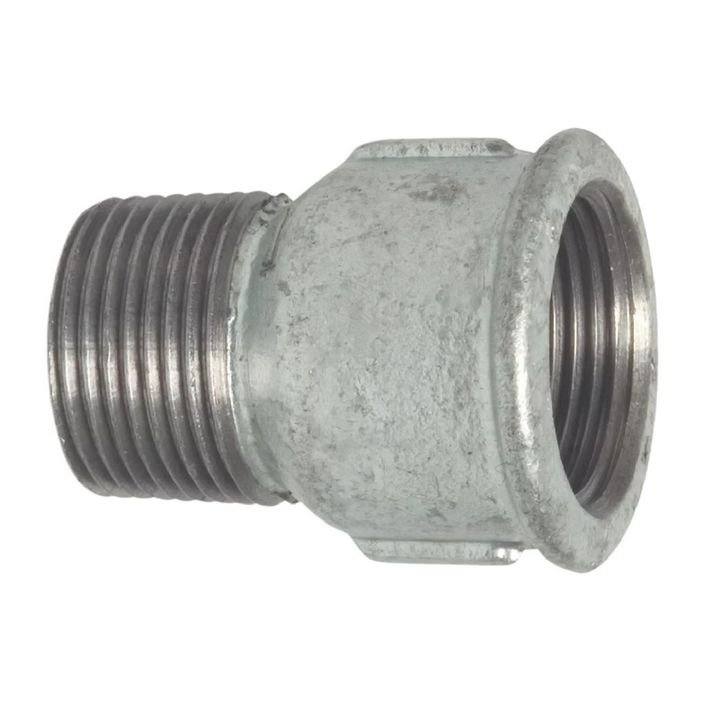 2" Gusseisen Temperguss Fitting Nr. 529A Muffennippel Innen x Außengewinde IG AG DVGW PN 25 bar