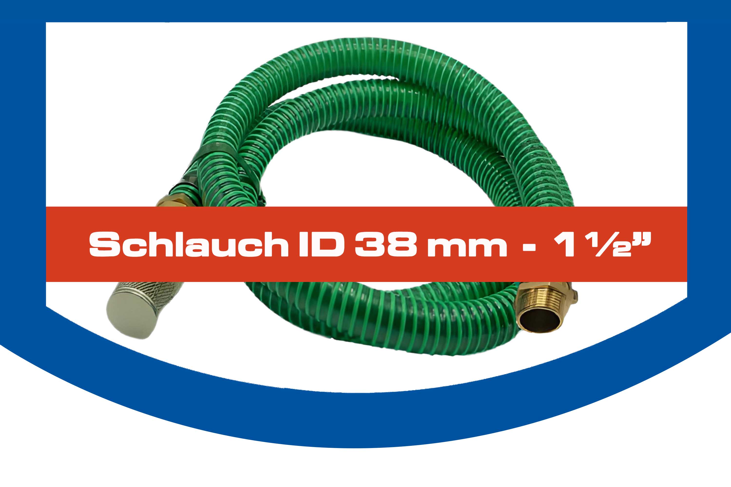 Schlauch ID 38 mm (1 1/2")