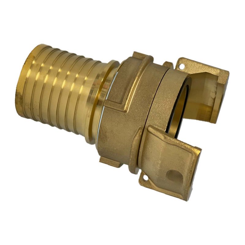 DN 80 Guillemin Kupplung Verriegelung Rillen Stutzen Tülle 90 mm Sicherungsbund Messing - PN 16 bar