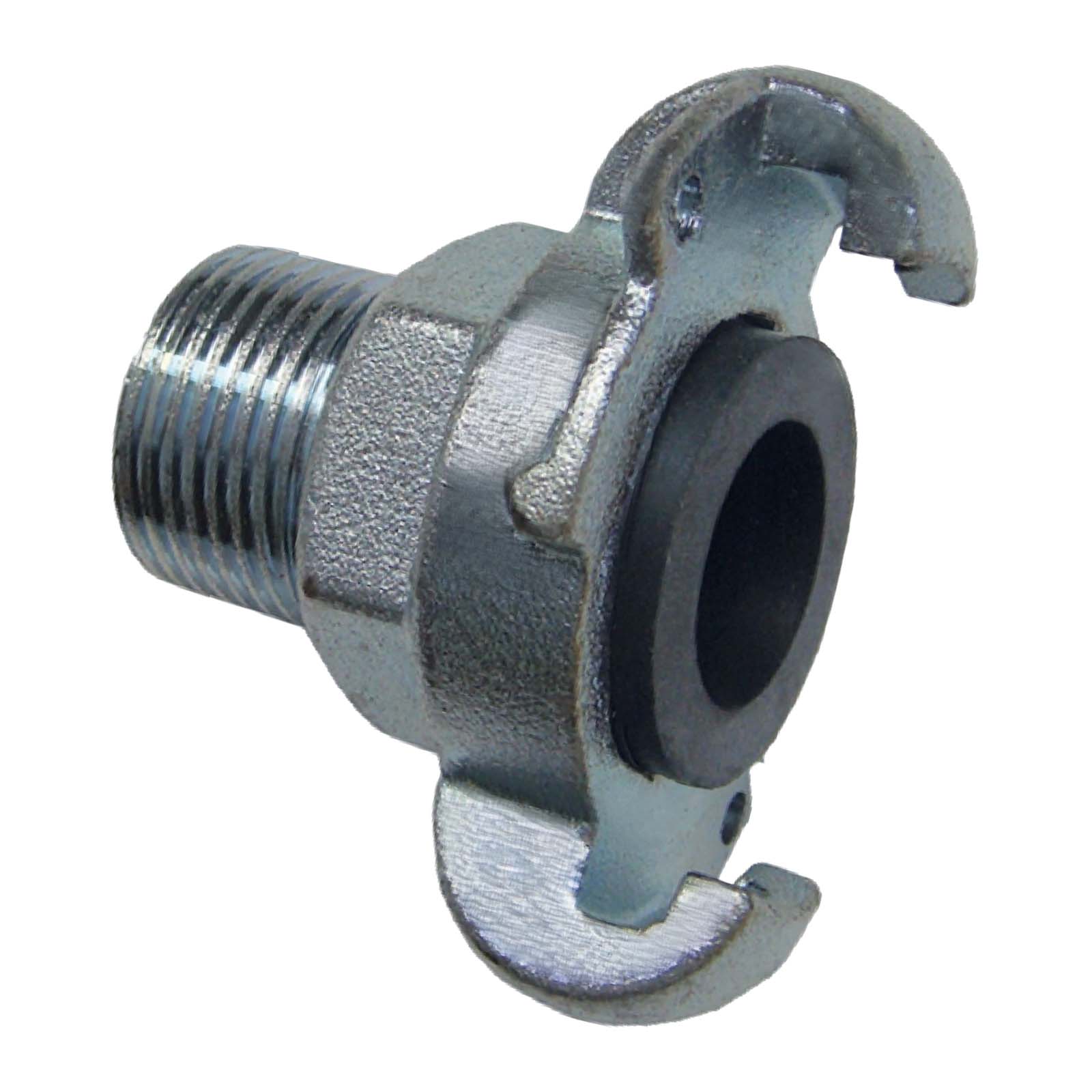 1/2" Klauen Kupplung Stahl European Type Abstand 42 mm Bohrung Außengewinde AG - PN 10 bar