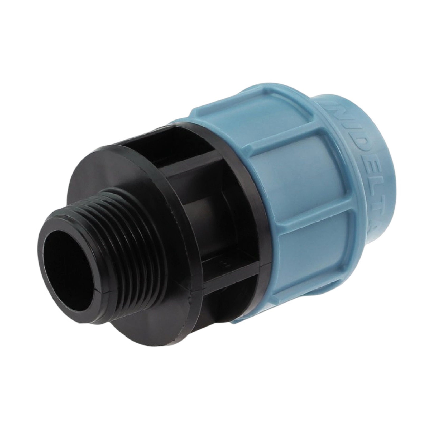 110 mm x 4" PE PP Fitting Klemm Verbinder Verschraubung Muffe Rohr Kupplung x AG DVGW - Unidelta