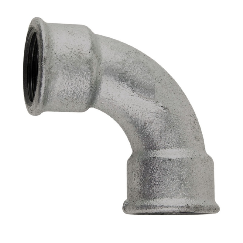 1/4" Gusseisen Temperguss Fitting Nr. 2 Bogen 90° Innengewinde IG DVGW PN 25 bar
