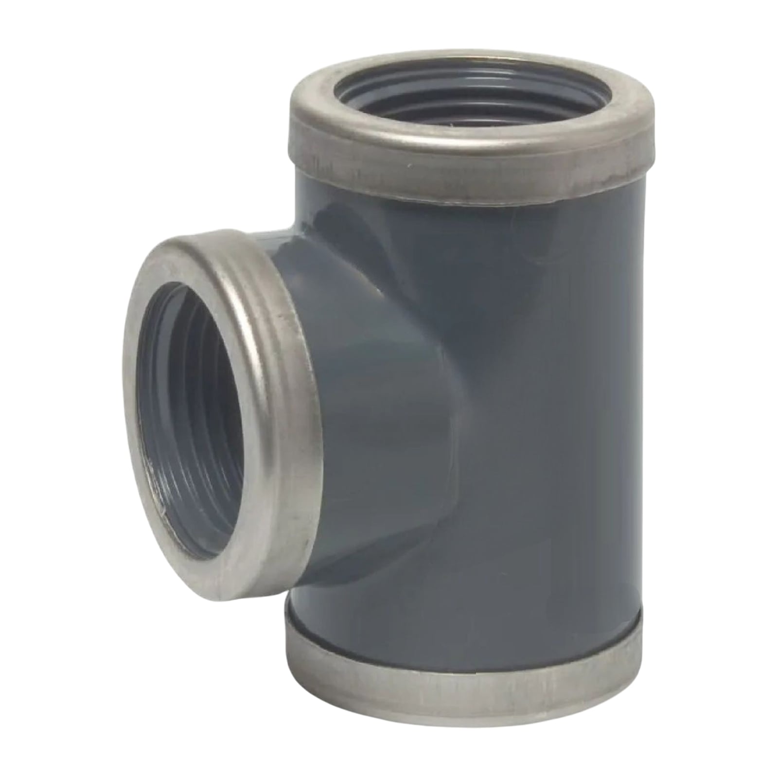2" PVC Fitting T-Stück 90° 3-fach Innen Gewinde verstärk Verbinder - PN 16 bar