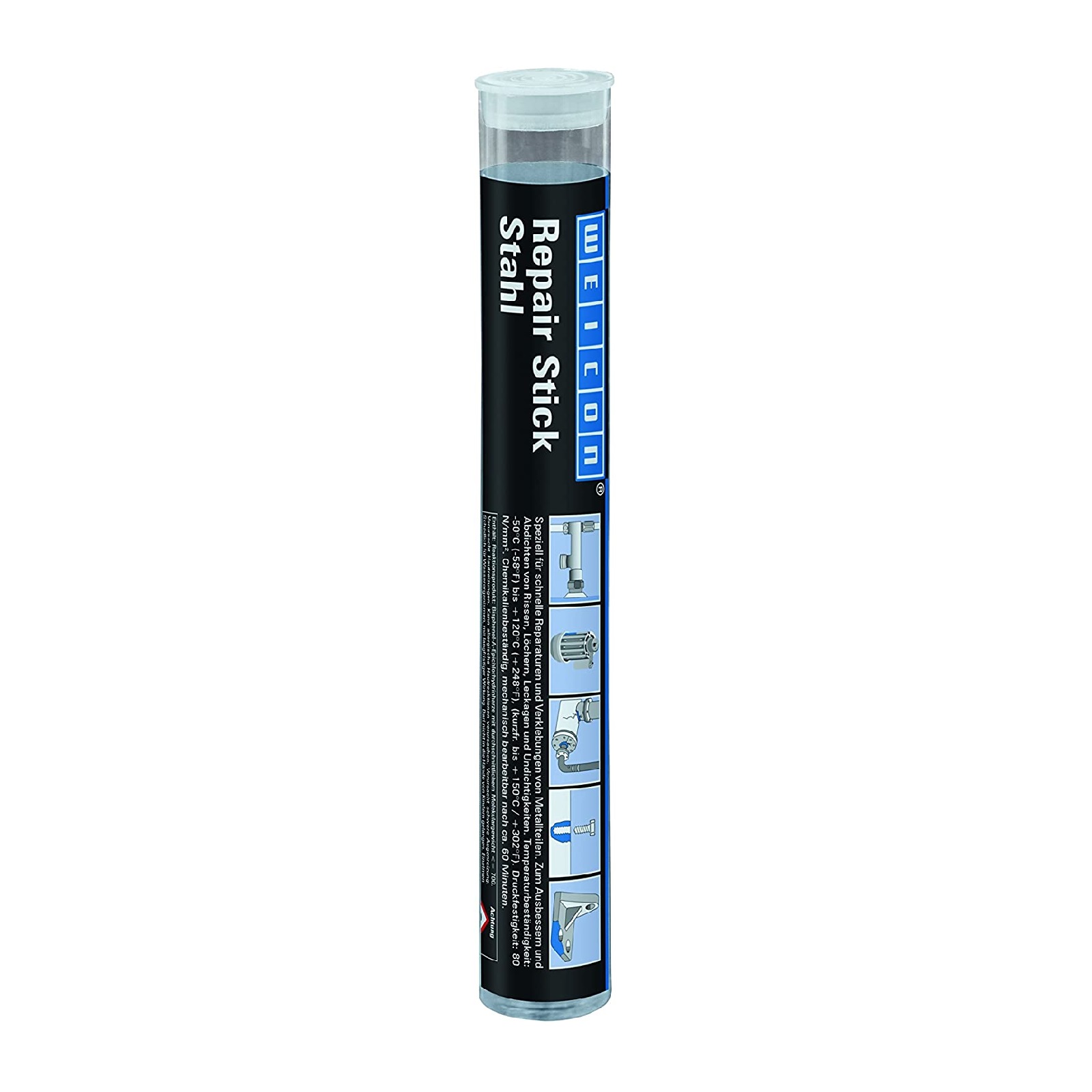 Repair Reparatur Stick Knete Epoxidharz Stahl Trinkwasserzulassung dunkelgrau - 115 gr