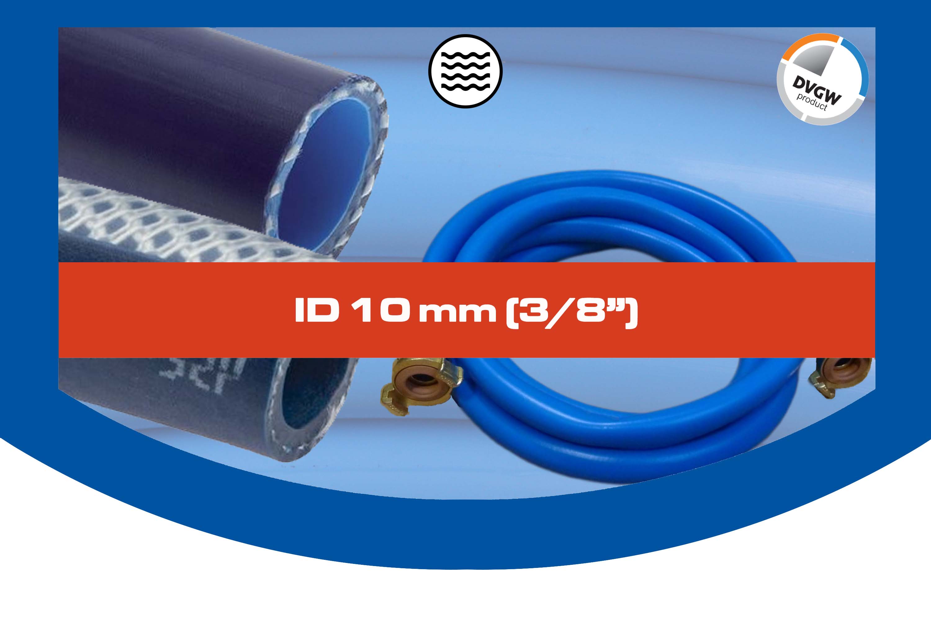 ID 10 mm (3/8") ID 10 mm (3/8")