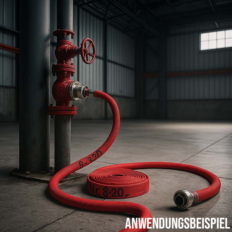 STORZ D KA 31 25 mm 1" Feuerlösch Feuerwehr Pumpen Industrie Schlauch rot CLASS 2 PN 16 bar - 15 m