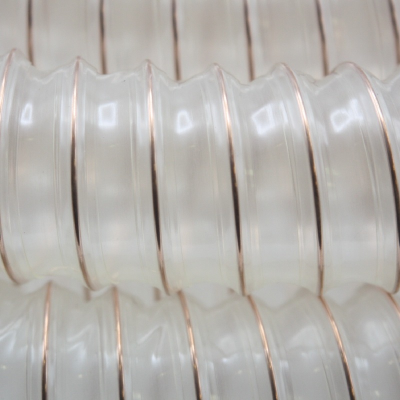 200 mm PU Saug Ansaug Druck Spiral Flex FDA Lebensmittel Schlauch - Wandstärke 1,0 mm - PN 0,30 bar