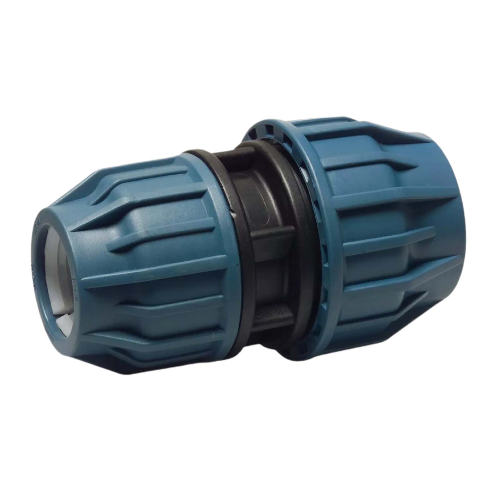 63 x 50 mm PE PP Fitting Klemm Verbinder reduziert Verschraubung Muffe Kupplung DVGW - PN 16 bar