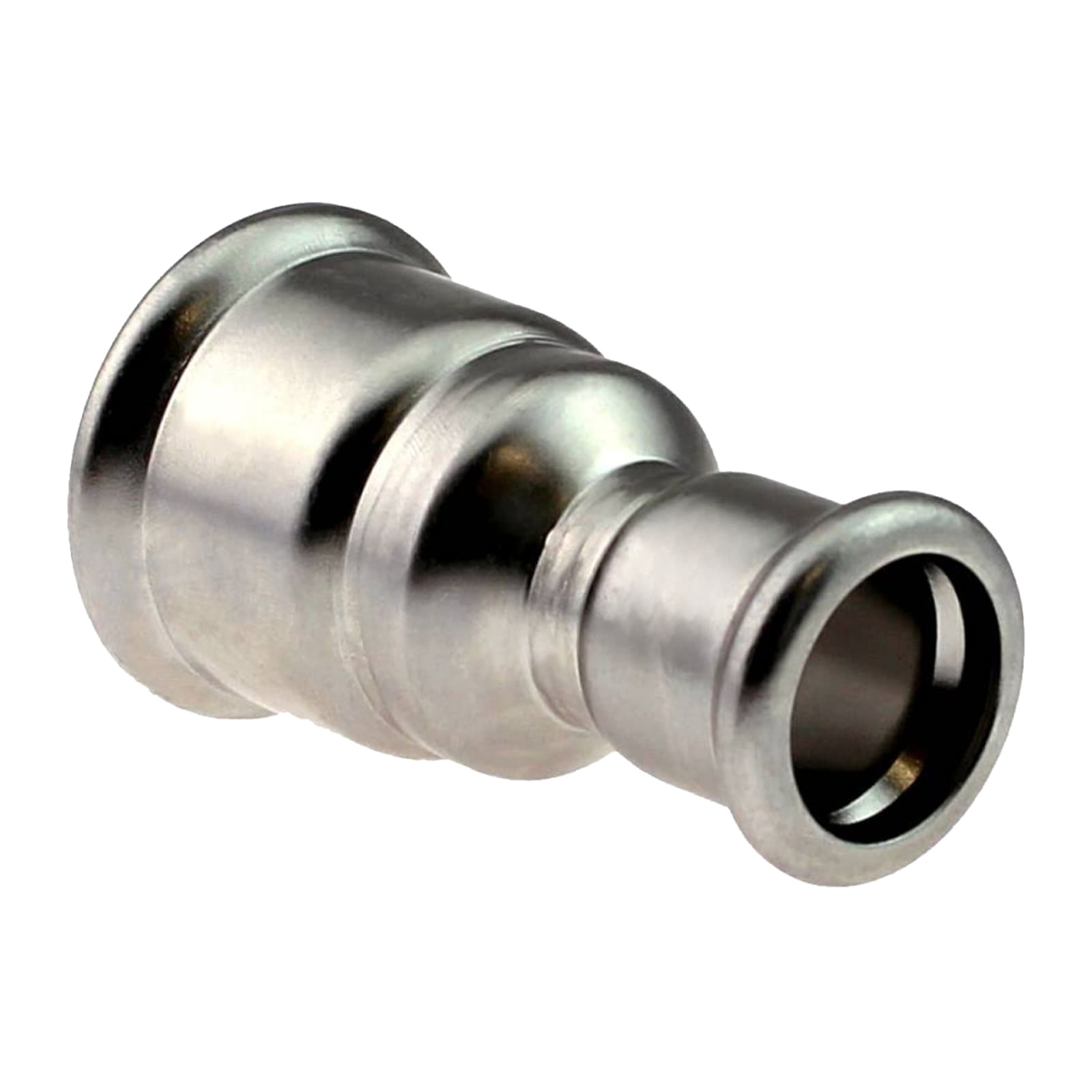 54 x 42 mm Reduzier Reduktion 2-fach Press Muffe Edelstahl AISI 316 Fittings PN 16 bar