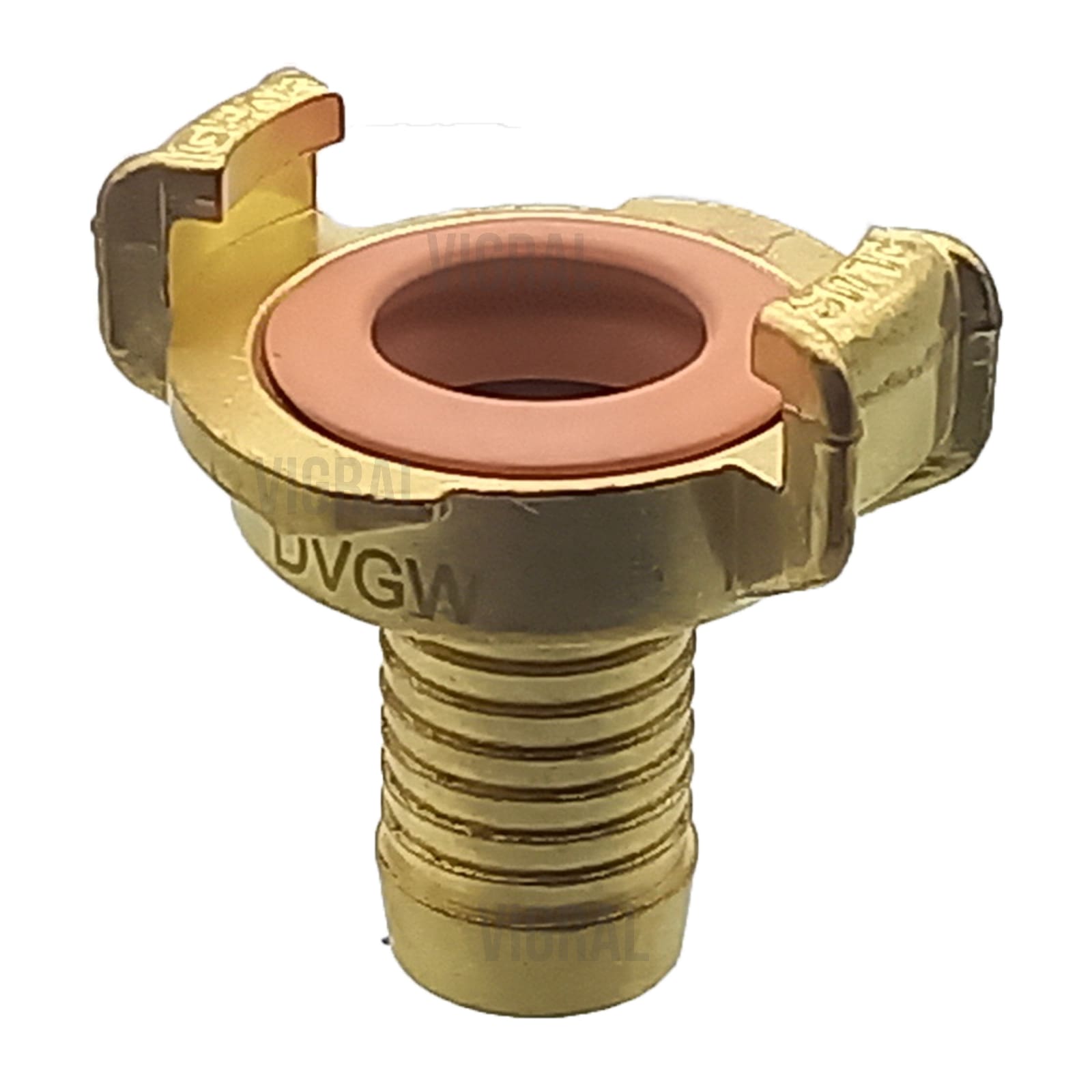 1 1/2" - 38 mm GEKA plus Schnell Kupplung Schlauch Tülle Stutzen Messing KTW-A DVGW - PN 40 bar