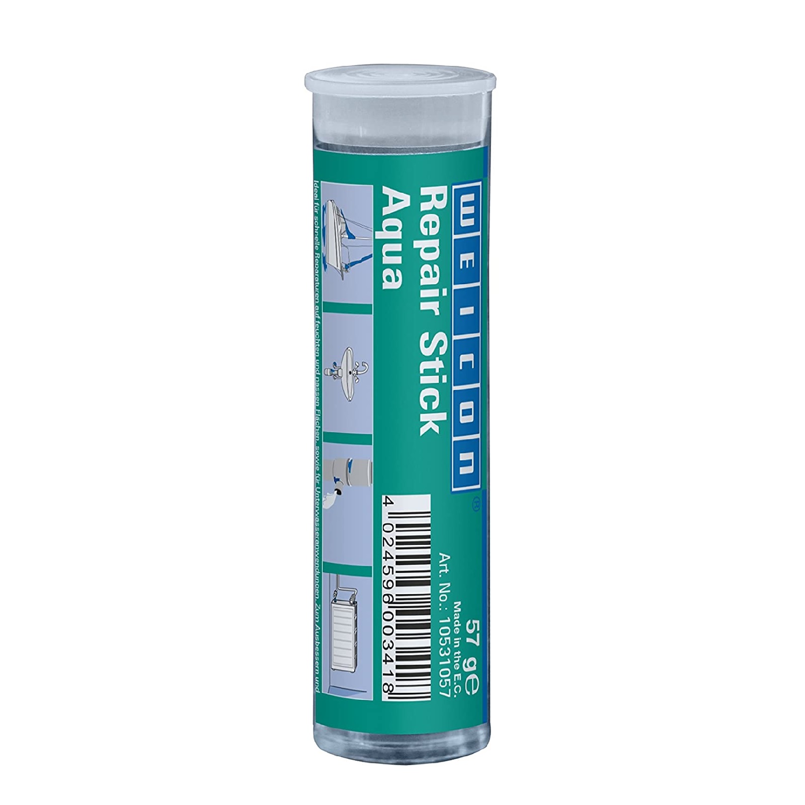 Repair Reparatur Stick Knete Epoxidharz Auqa Unterwasseranwendungen altweiss - 57 gr