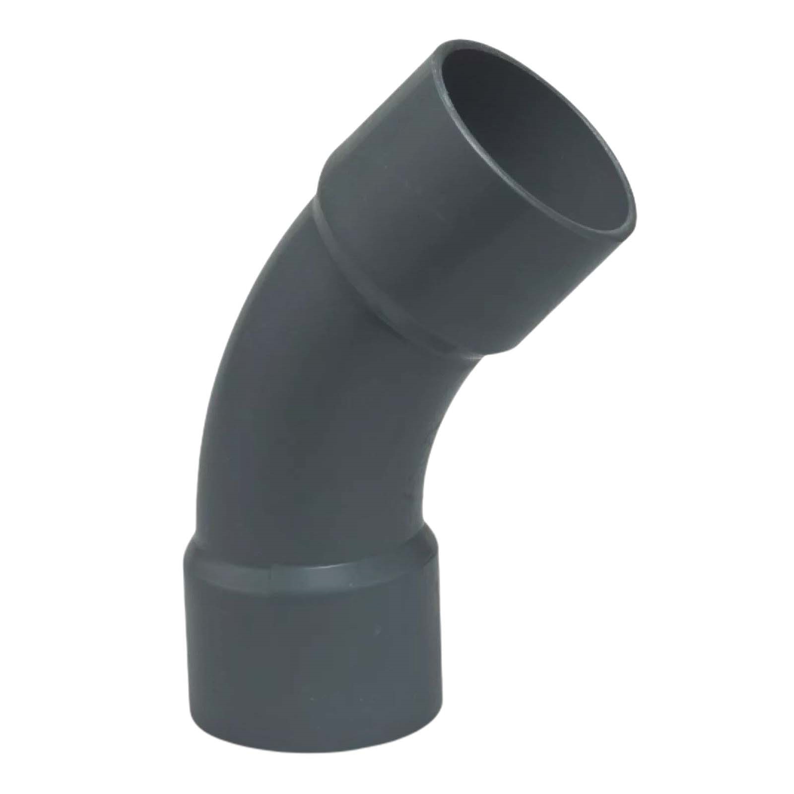 315 mm PVC Klebe Fitting Bogen Winkel 45° (Rohr) Muffe Verbinder - PN 10 bar