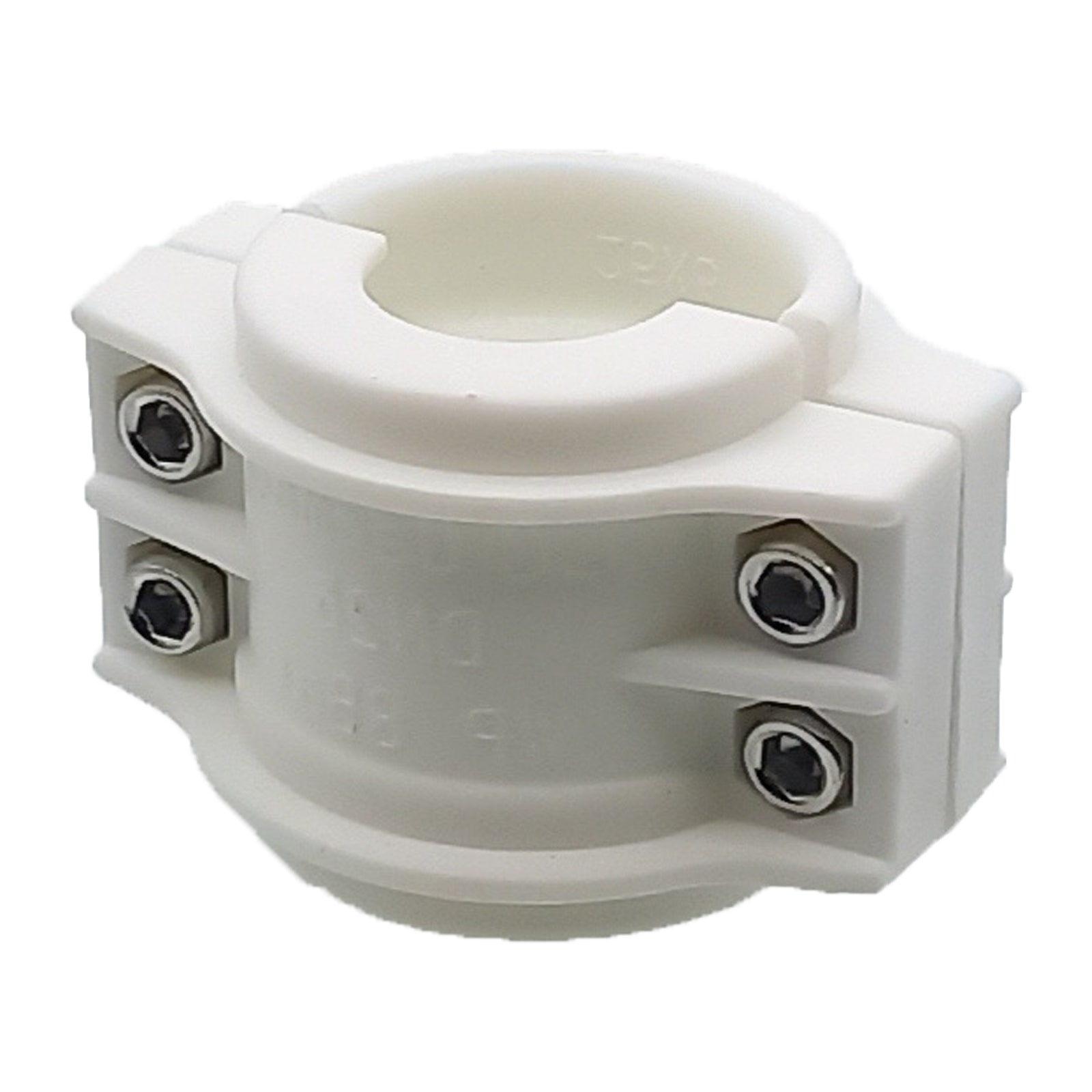 DN 75 Klemmschale Polypropylen PP weiss Spannbereich 89 - 93 mm für Schlauch ID x AD 75 x 91 mm - PN 8 bar