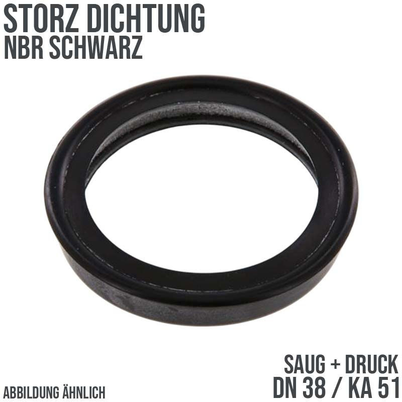 Dichtung STORZ  DN 38 KA 51 Kupplung (Saug/Druck) NBR schwarz