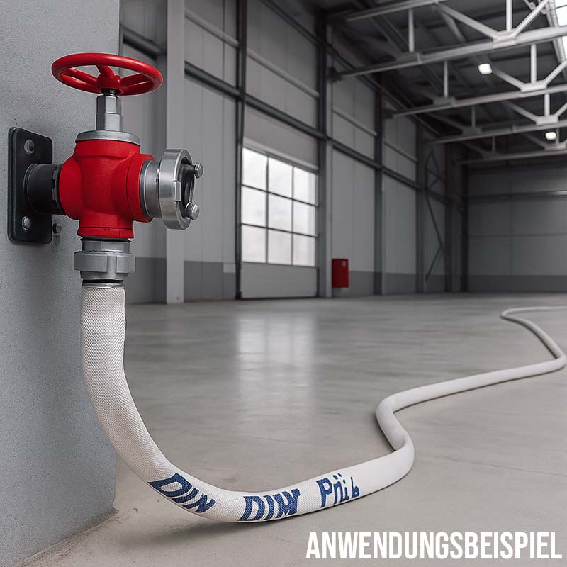 STORZ D KA 31 25 mm 1" Feuerlösch Feuerwehr Pumpen Industrie Schlauch weiß CLASS 1-L1 PN 16 bar - 15 m