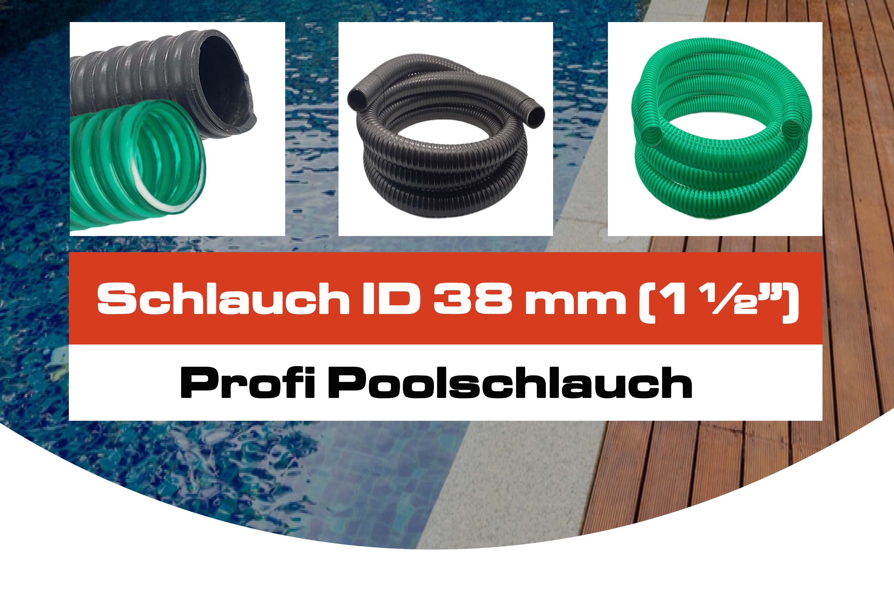 Schlauch ID 38 mm (1 1/2")