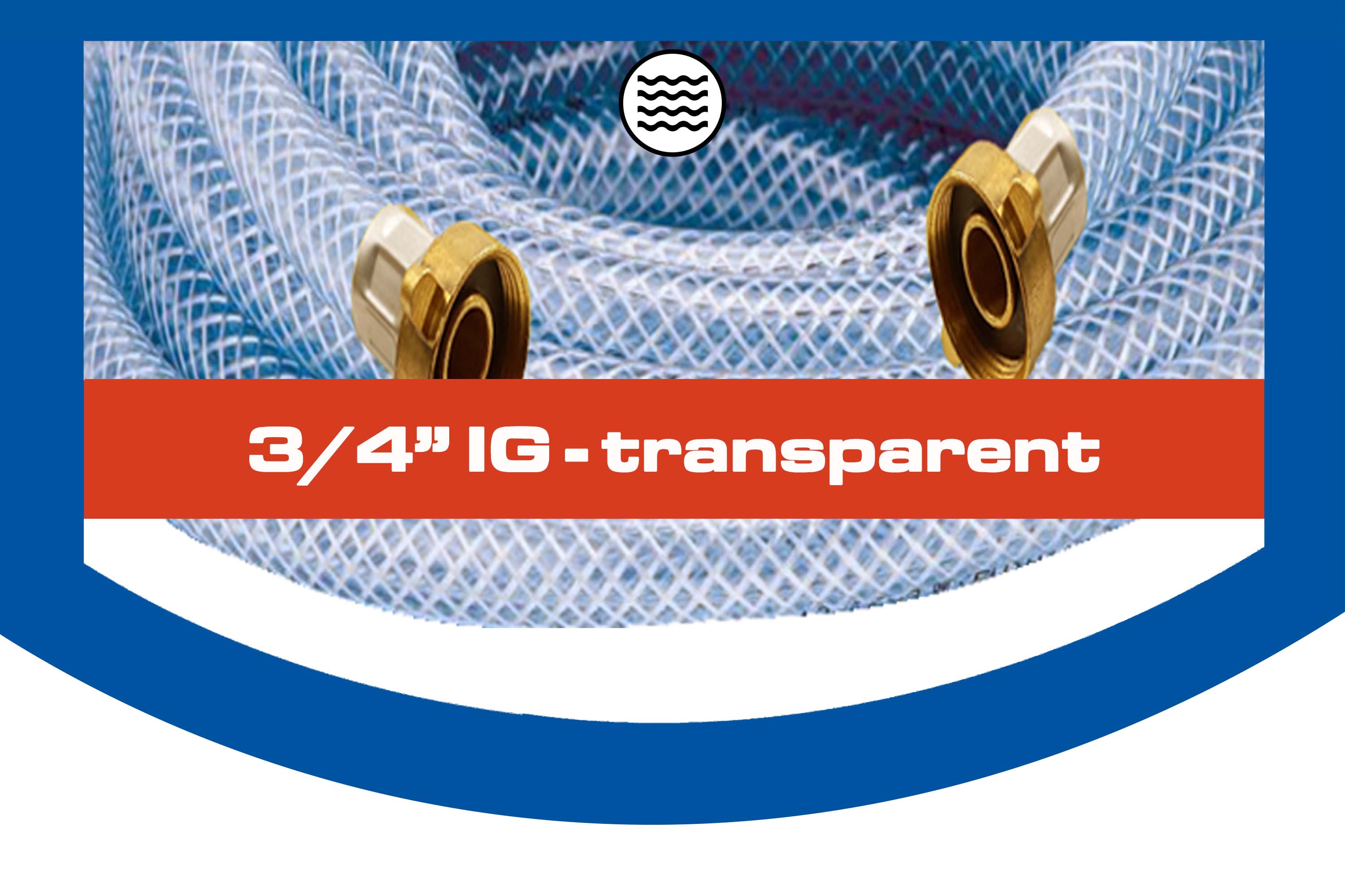3/4" IG - transparent