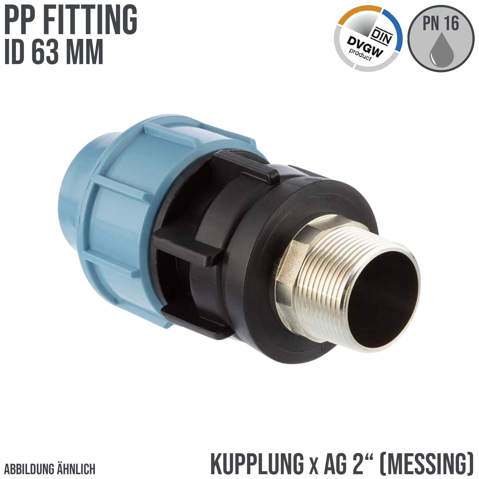 Unidelta PP / PE Klemm Fittings in verschiedenen Ausführungen und Durchmessern für PE Rohre und Flexschlauch finden Sie in unserem Shop.