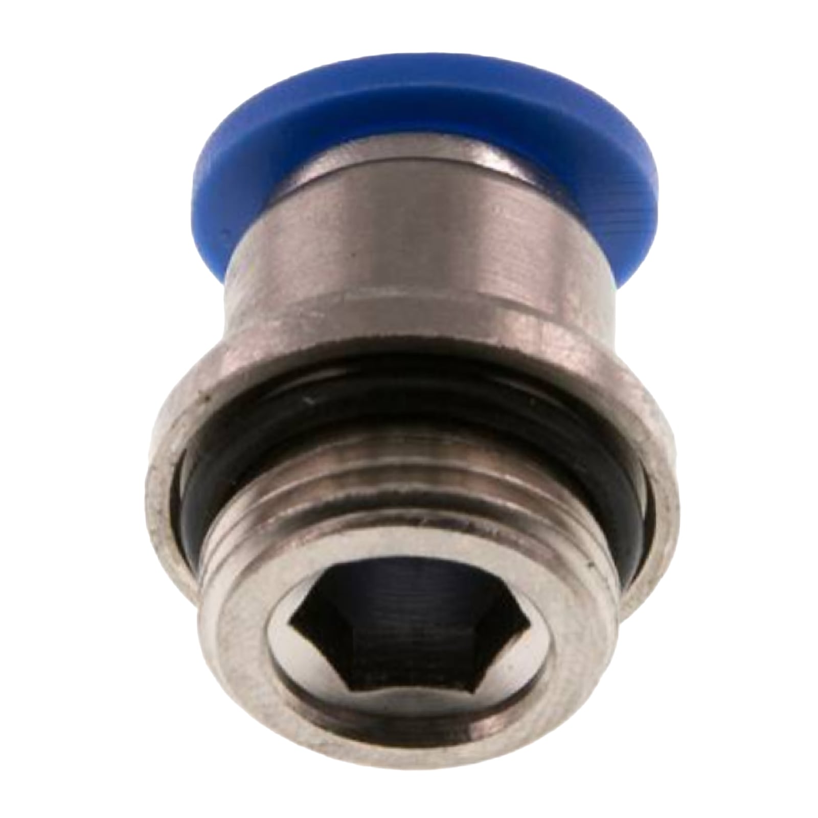 12 mm x 1/2" Pneumatik Schnell Steck Verbinder rund IQS Außengewinde zylindrisch - PN 20 bar