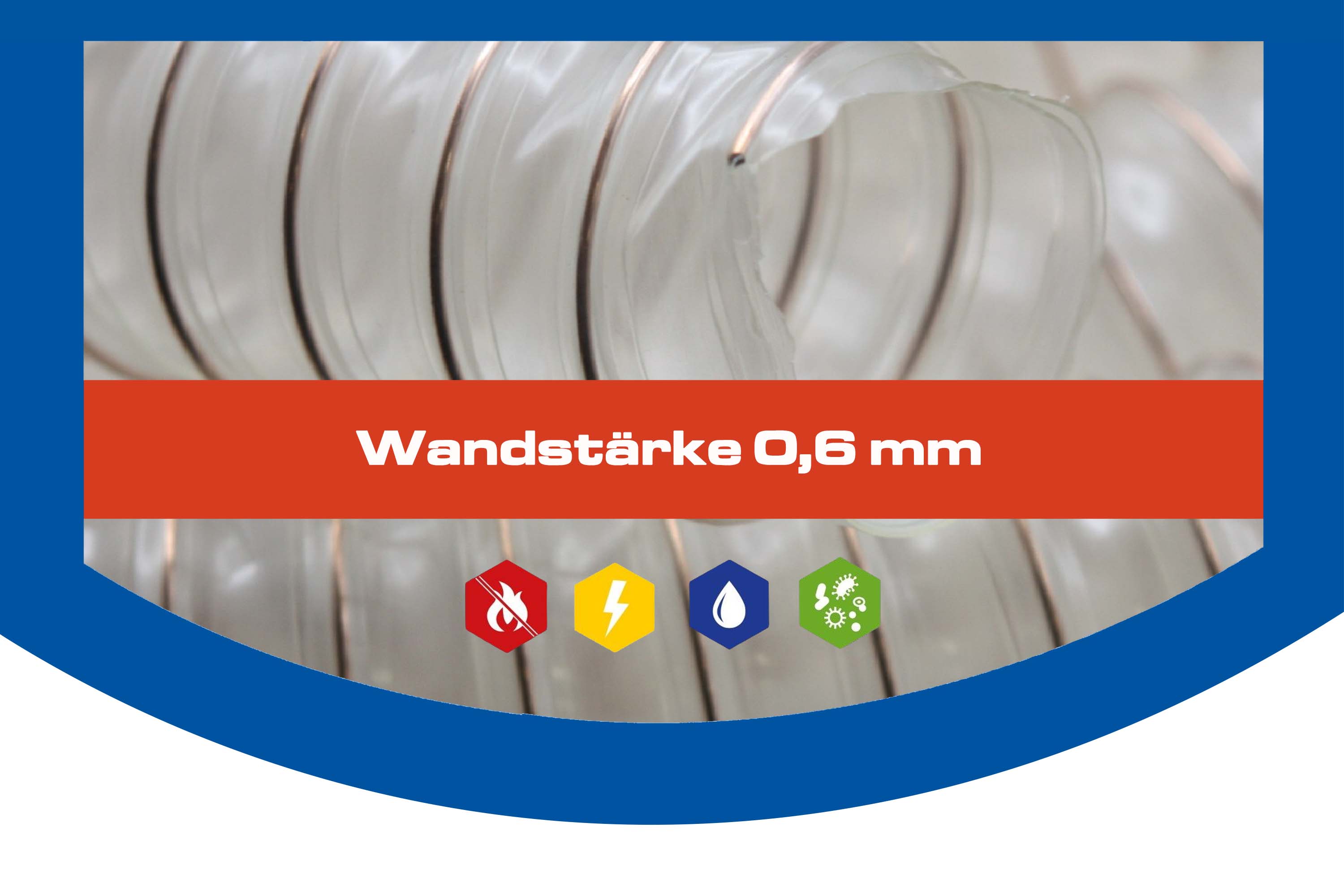 Wandstärke 0,6 mm Wandstärke 0,6 mm