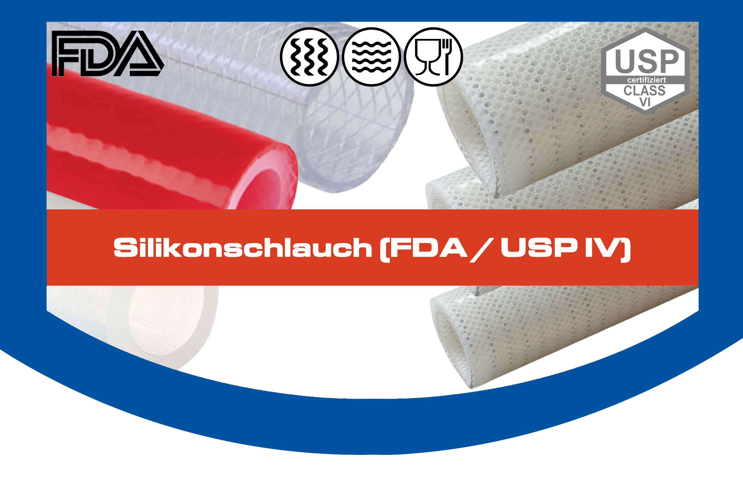 Silikonschlauch (FDA / USP IV)