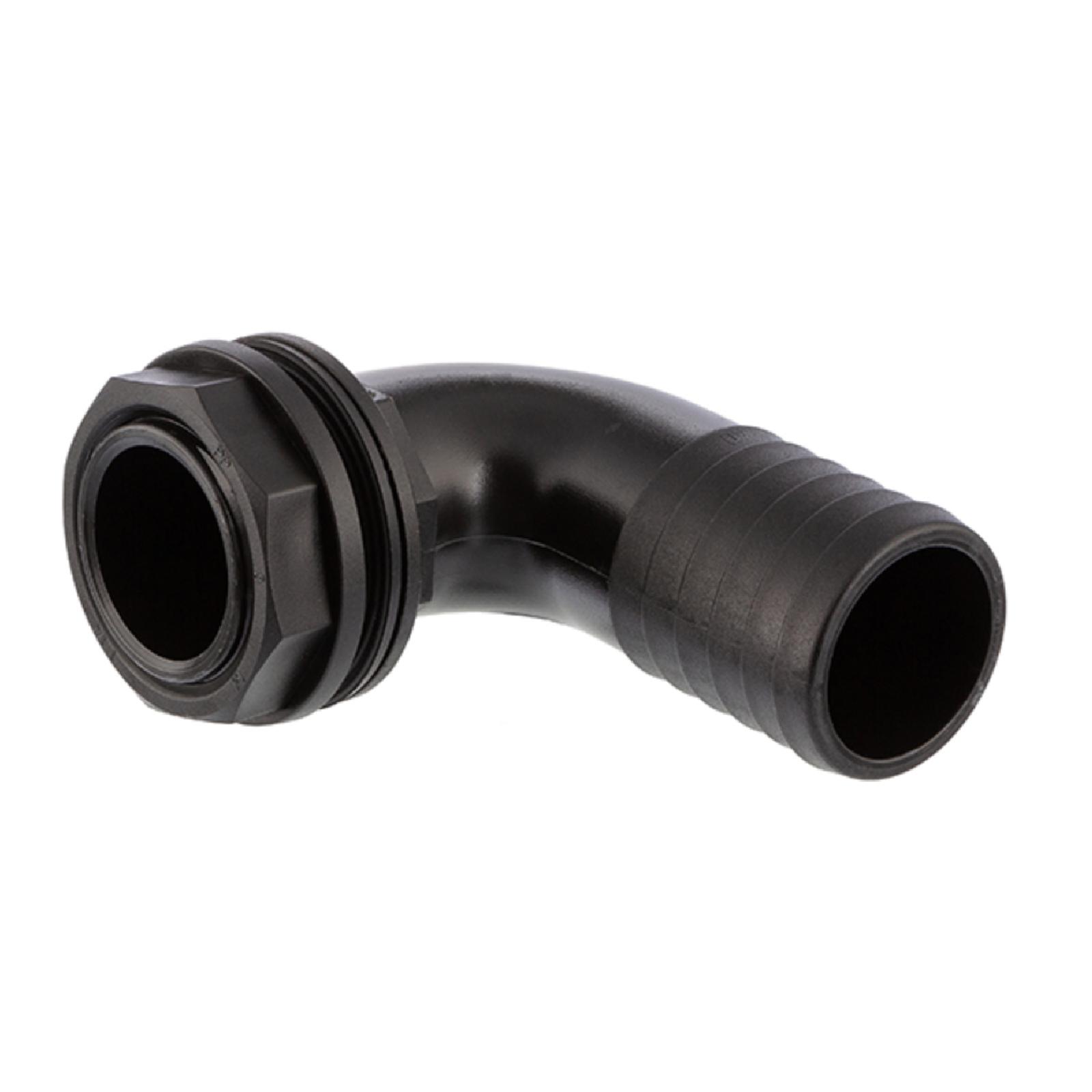 2" x 50 mm Tank Regentonne Durchführung Außengewinde x 90° Winkel Schlauch Tülle - PN 6 bar