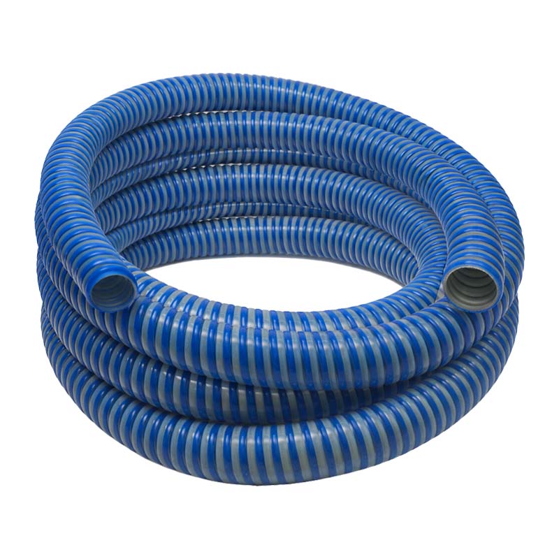 203 mm PVC Saug Ansaug Spiral Förder Pumpen Gülle Schlamm Wasser Schlauch AGRIFLEX blau/grün