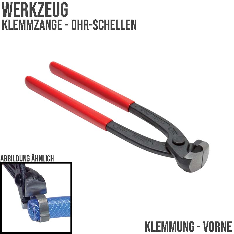 Klemmzange Ohrschellen - Klemmung vorne