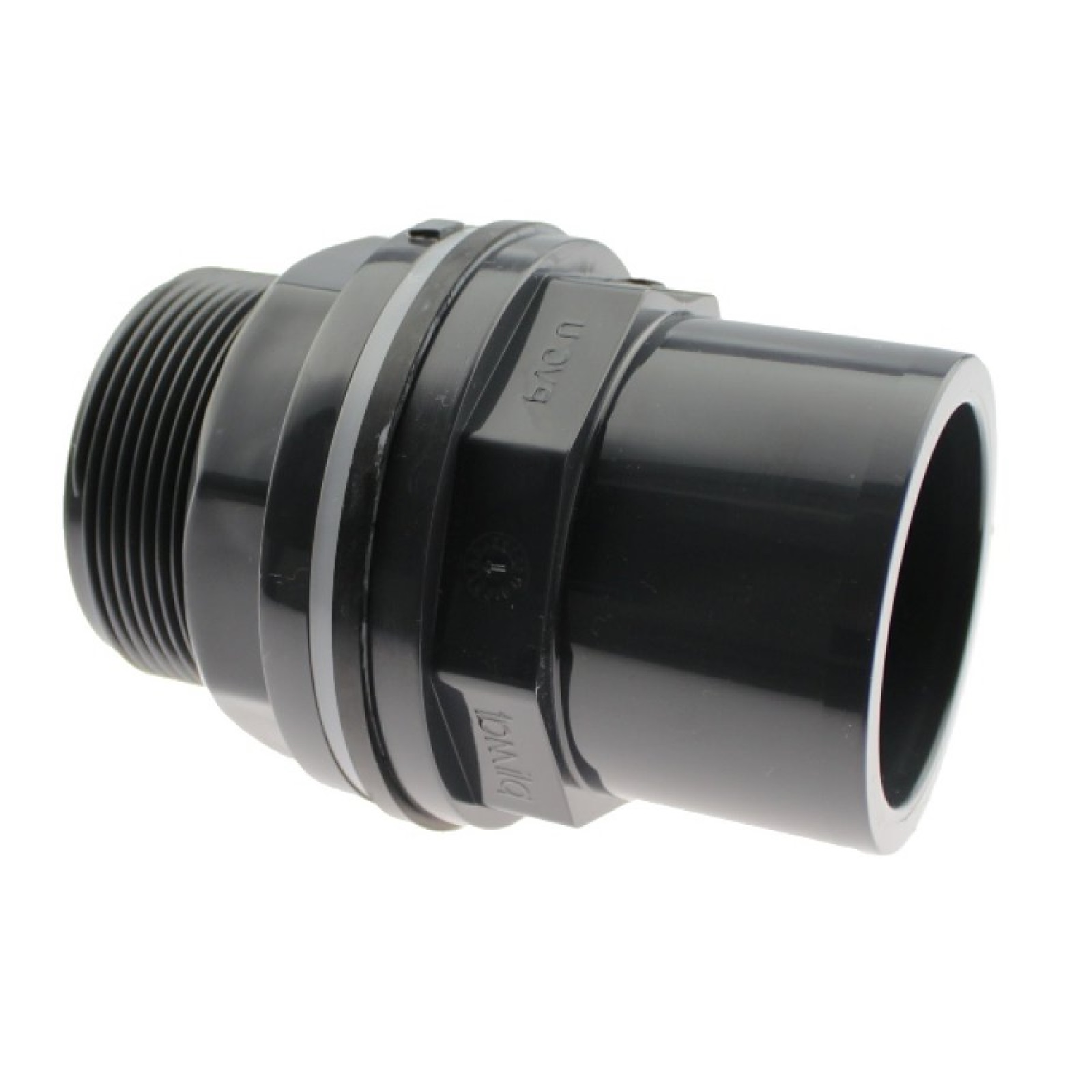 20/25 mm x 3/4" Zoll PVC-U Tankdurchführung Klebestutzen auf Klebemuffe x Außengewinde AG - PN 10 bar